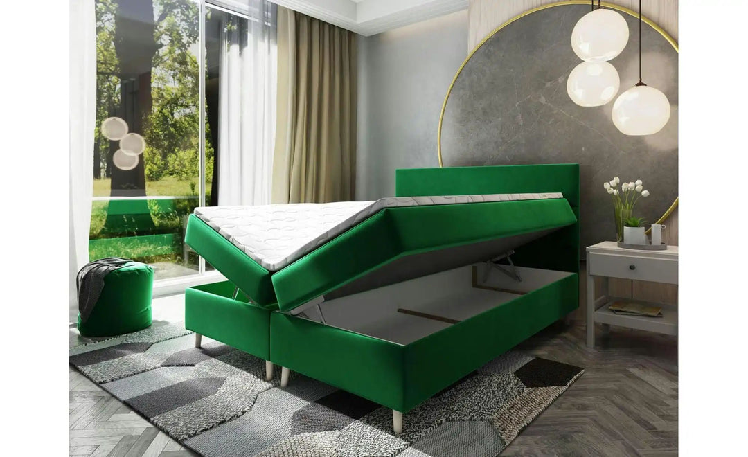 MASSENO Boxbett mit Bettkasten Santa ¦ schwarz ¦ Maße (cm): B: 160 H: 108 Betten