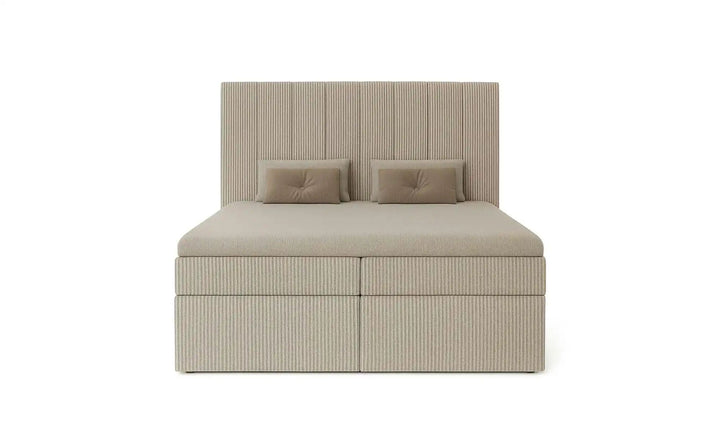Boxbett mit Stauraum Cord Nero Box ¦ beige ¦ Maße (cm): B: 122 H: 124 Betten