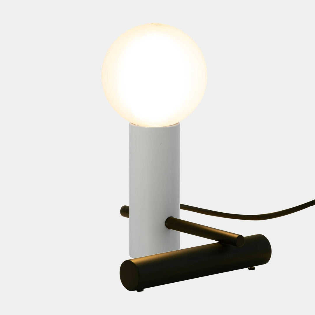 LEDS-C4 Nude Tiny Tischleuchte E27 grau/schwarz