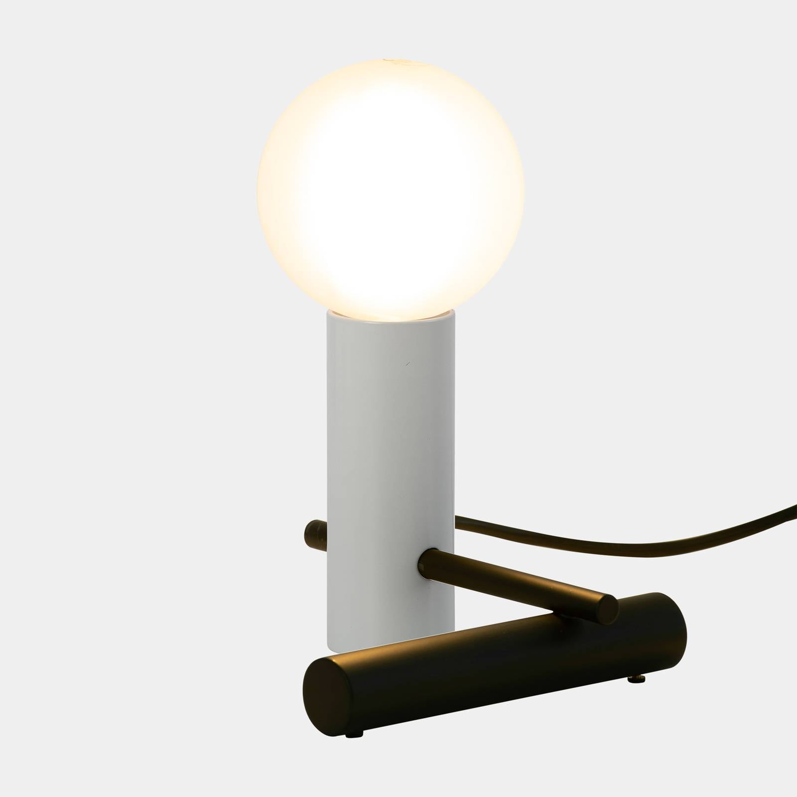 LEDS-C4 Nude Tiny Tischleuchte E27 grau/schwarz