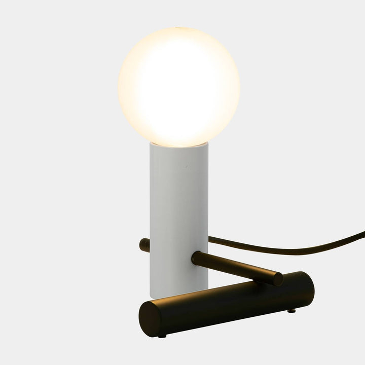 LEDS-C4 Nude Tiny Tischleuchte E27 grau/schwarz