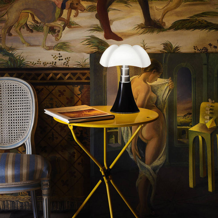 Martinelli Luce Akkutischlampe Minipipistrello, braun, 35 cm
