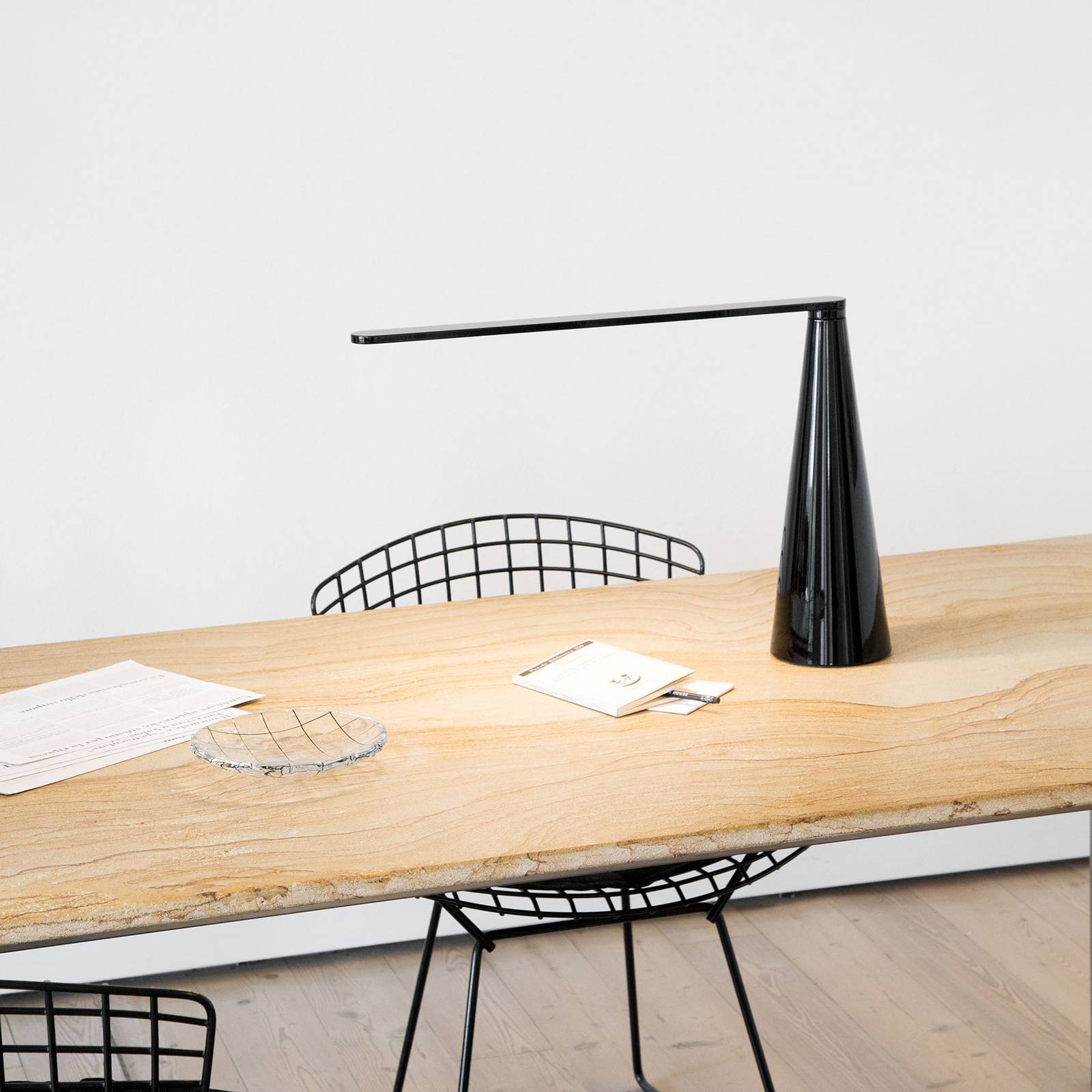 Martinelli Luce Elica LED-Tischlampe, schwarz