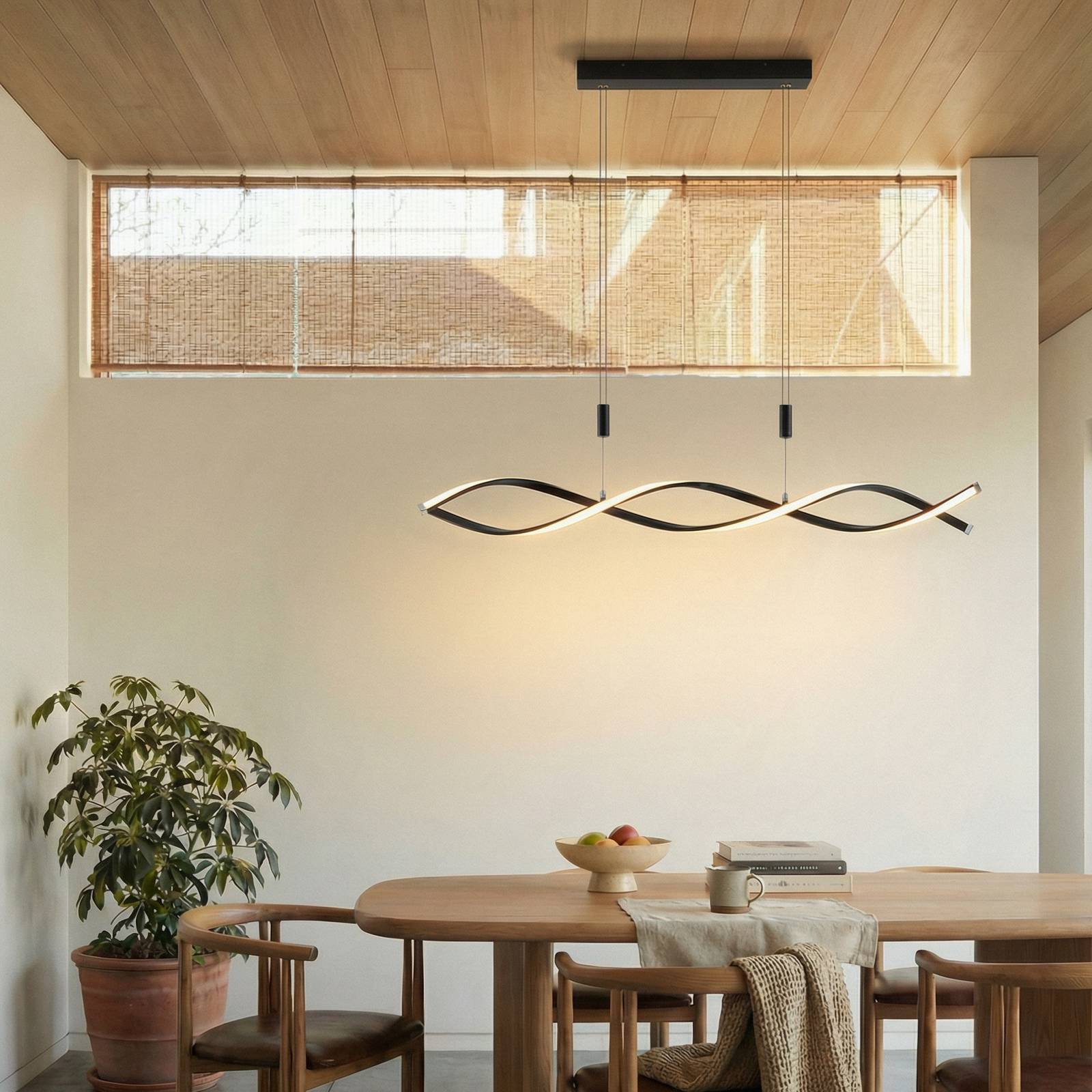 Lindby LED-Hängeleuchte Welina, 107 cm, dimmbar, verstellbar