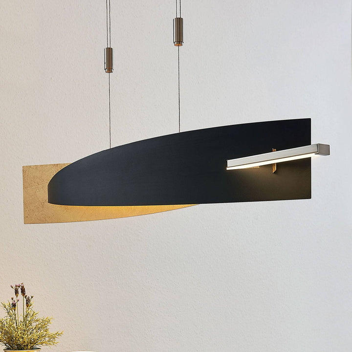 Lucande LED-Hängeleuchte Marija, 101 cm, schwarz, dimmbar
