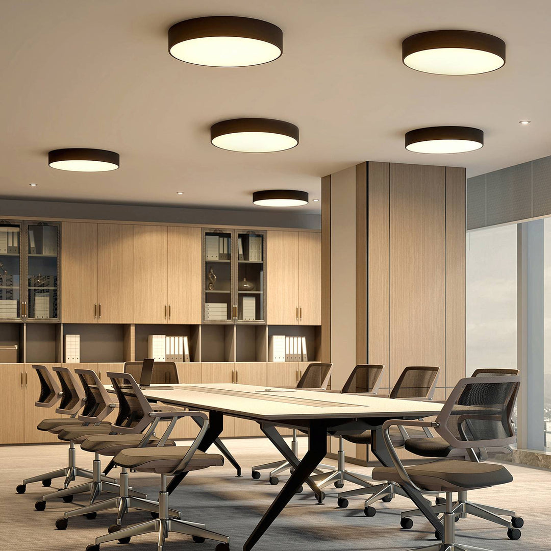 Arcchio LED-Deckenlampe Noabelle, Ø 60 cm, schwarz, Metall