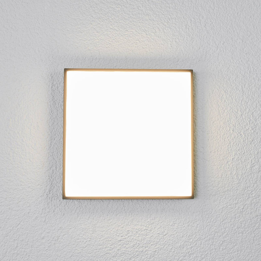 Lucande LED-Außendeckenleuchte Amra, 30 cm, eckig, anthrazit