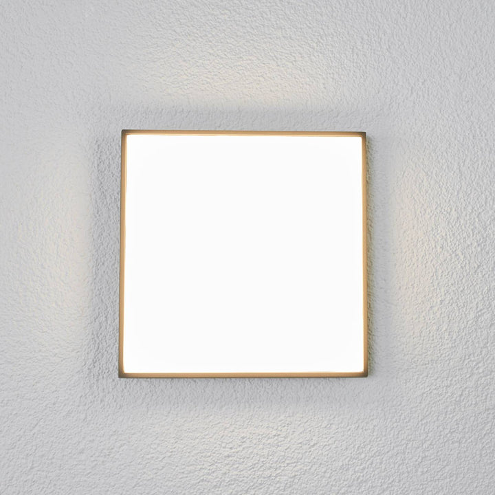 Lucande LED-Außendeckenleuchte Amra, 30 cm, eckig, anthrazit