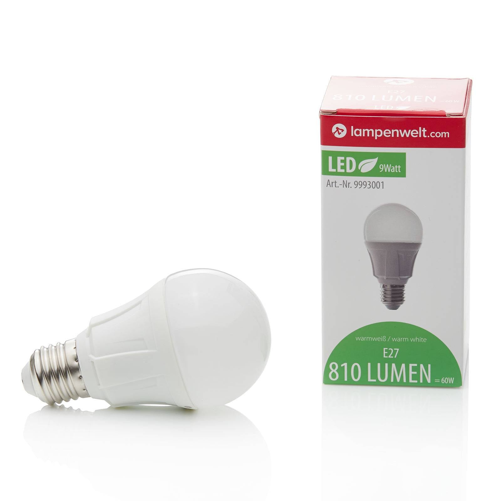 Lindby LED-Leuchtmittel, E27, 8,5 W, matt, 3.000 K, 806 lm