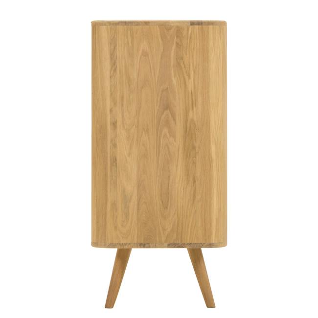 Kommode mit Schubladen 120 x 90 x 42cm Braun/Weiß/Weiß/Wildeiche
