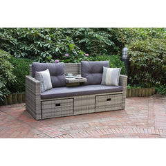 Loungesofa Valletta 180 x 86 x 75cm Grau