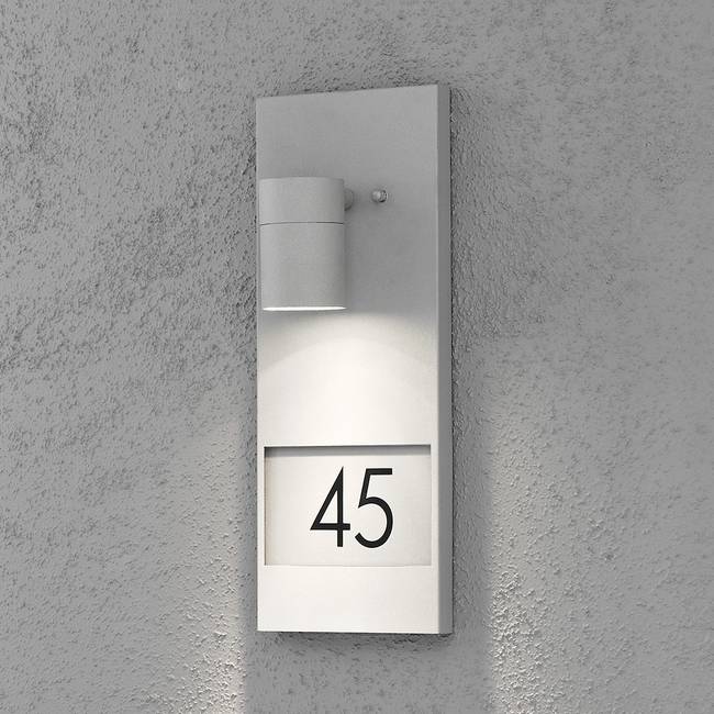 Außenleuchte Modena Number 16 x 41 x 11cm Grau