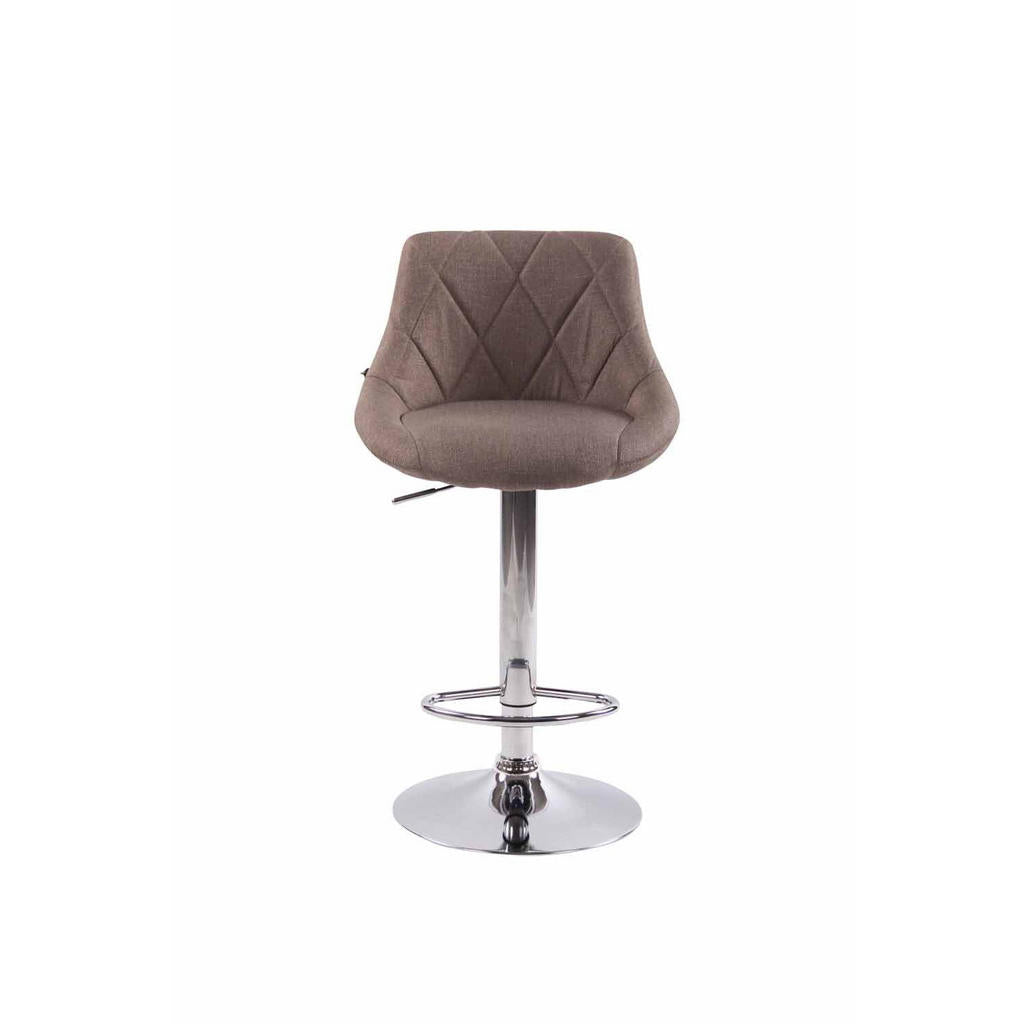 Deluke Barhocker, Taupe, Textil, 46x83x49 cm, Esszimmer