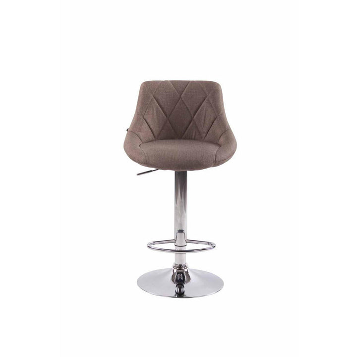 Deluke Barhocker, Taupe, Textil, 46x83x49 cm, Esszimmer