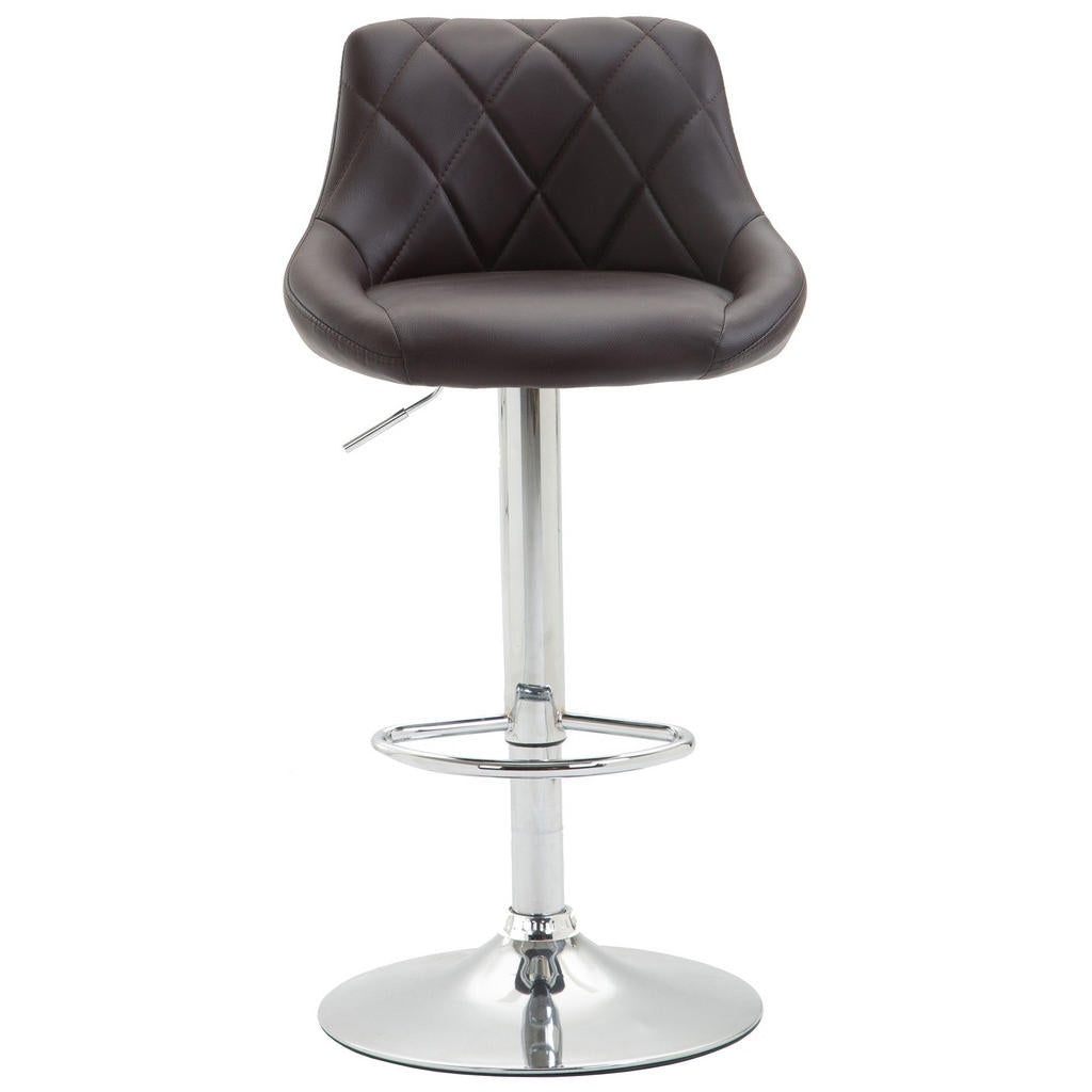 CLP Barhocker, Braun, Metall, 46x83x49 cm, Esszimmer, B