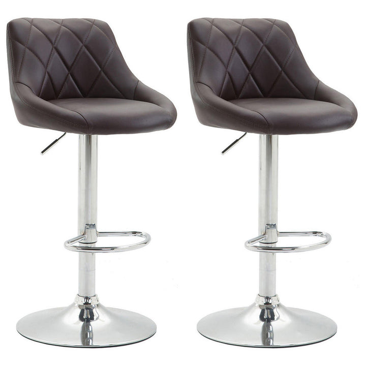 CLP Barhocker, Braun, Metall, 46x83x49 cm, Esszimmer, B