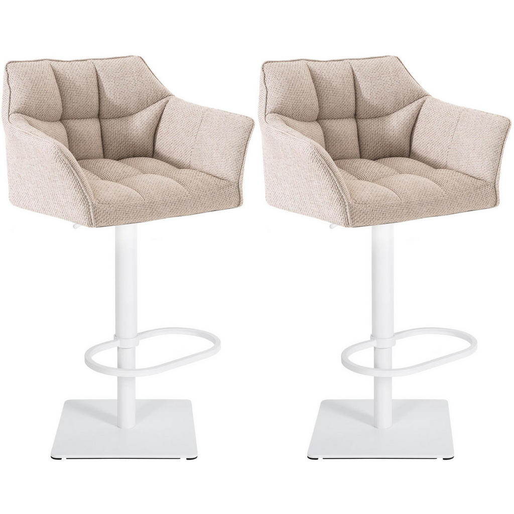 CLP Barhocker, Creme, Metall, 64x88x45 cm, Esszimmer, B