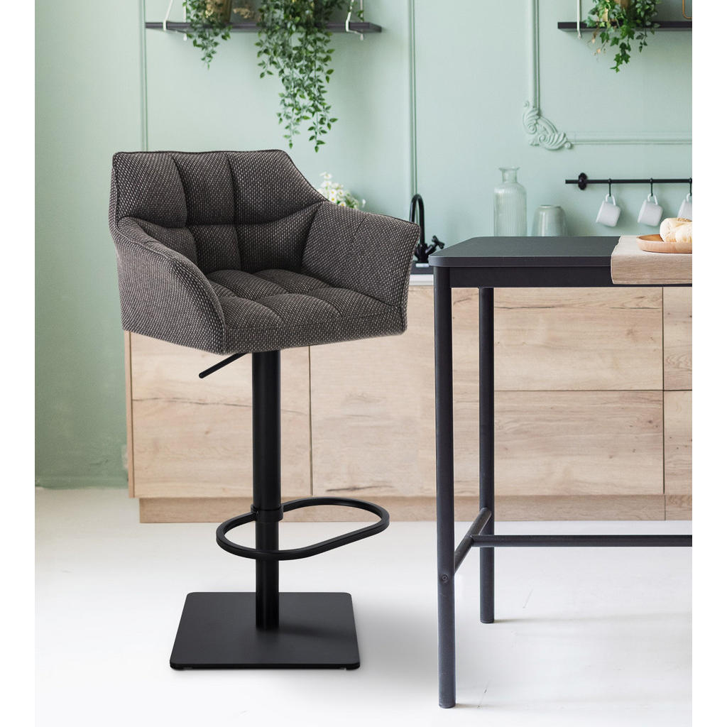 CLP Barhocker, Graubraun, Metall, 64x88x45 cm, Esszimme