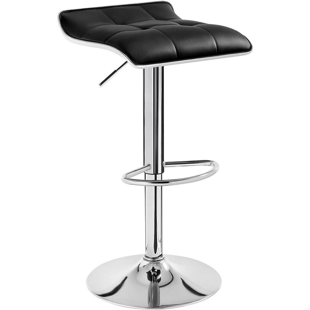 Woltu Barhocker,, Schwarz, Metall, 39x83x39 cm, Esszimm