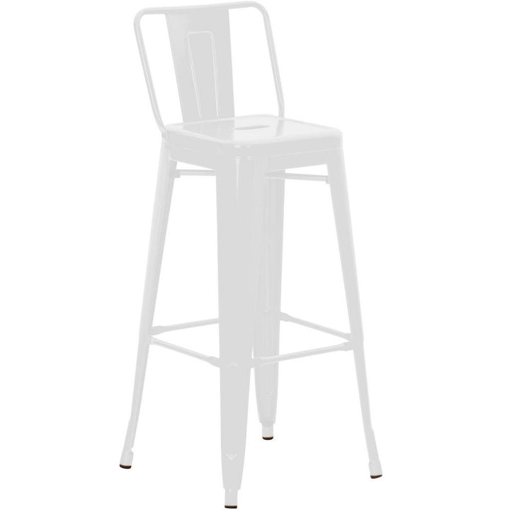 CLP Barhocker, Weiß, Metall, 44x96x43 cm, Esszimmer, Ba