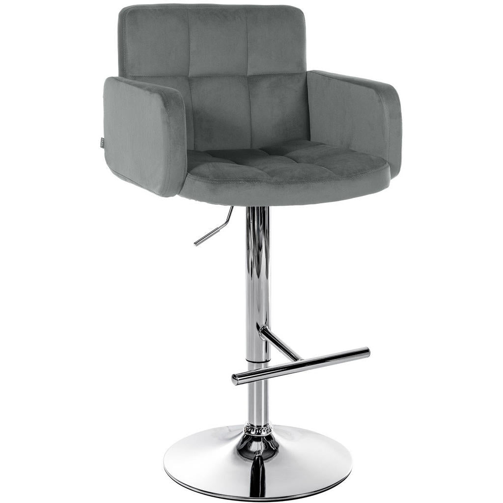 CLP Barhocker, Grau, Metall, 60x93x56 cm, Esszimmer, Ba