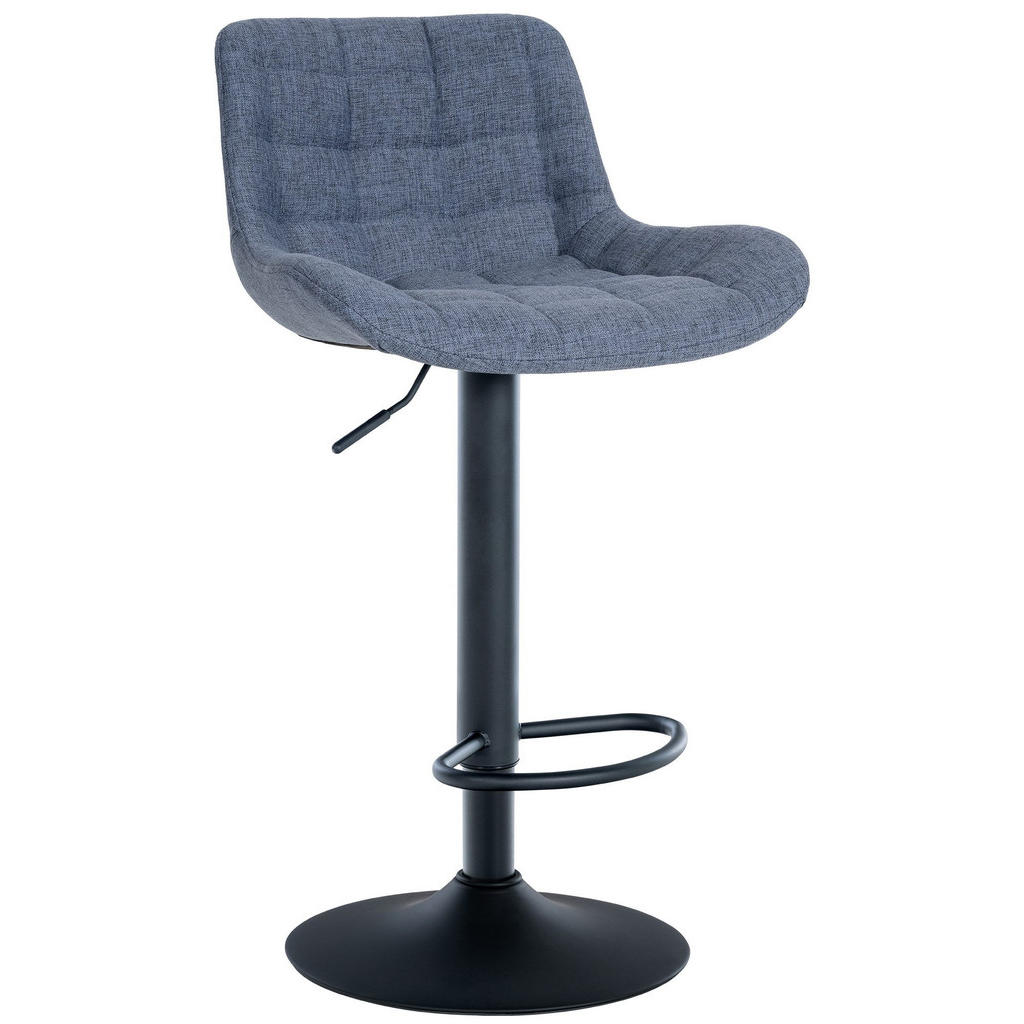 CLP Barhocker, Blau, Metall, 48x81x54 cm, Esszimmer, Ba