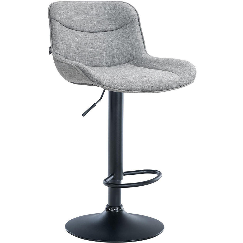 CLP Barhocker, Grau, Metall, 49x85x51 cm, Esszimmer, Ba