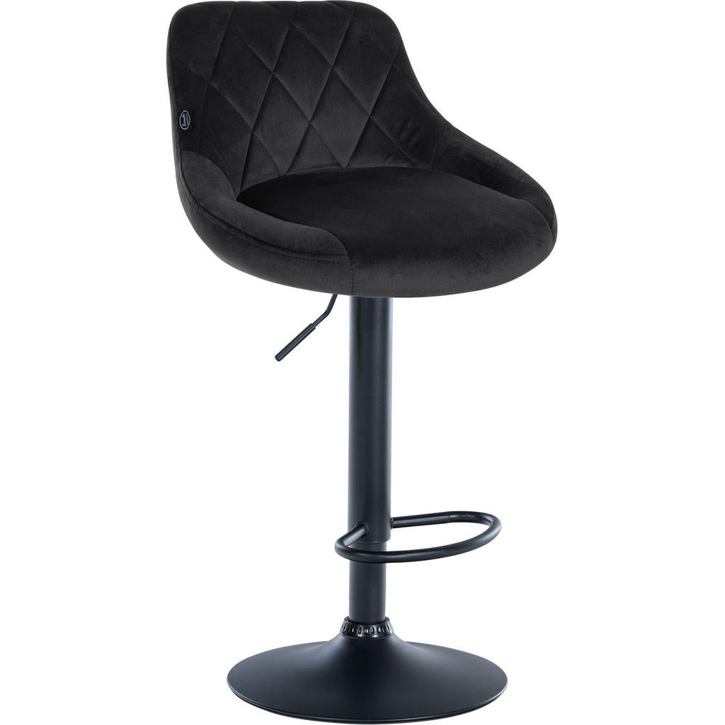 CLP Barhocker, Schwarz, Metall, 46x83x49 cm, Esszimmer,