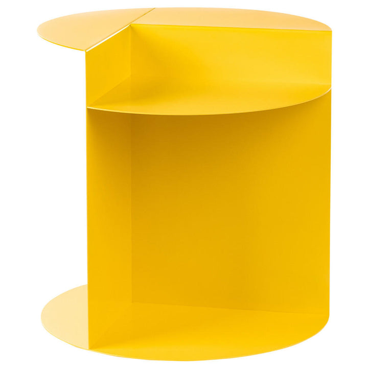 Beliani Beistelltisch, Gelb, Metall, Rund, 40x45x40 cm,
