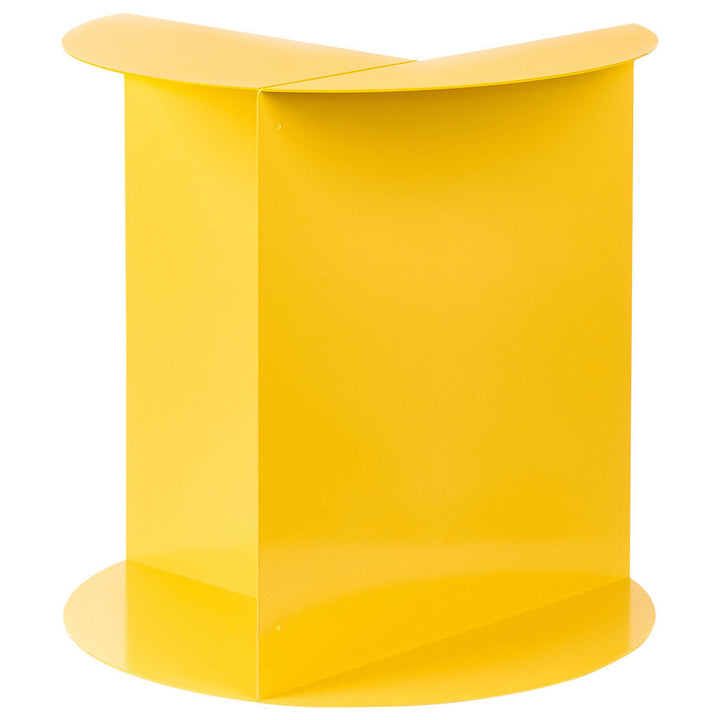 Beliani Beistelltisch, Gelb, Metall, Rund, 40x45x40 cm,