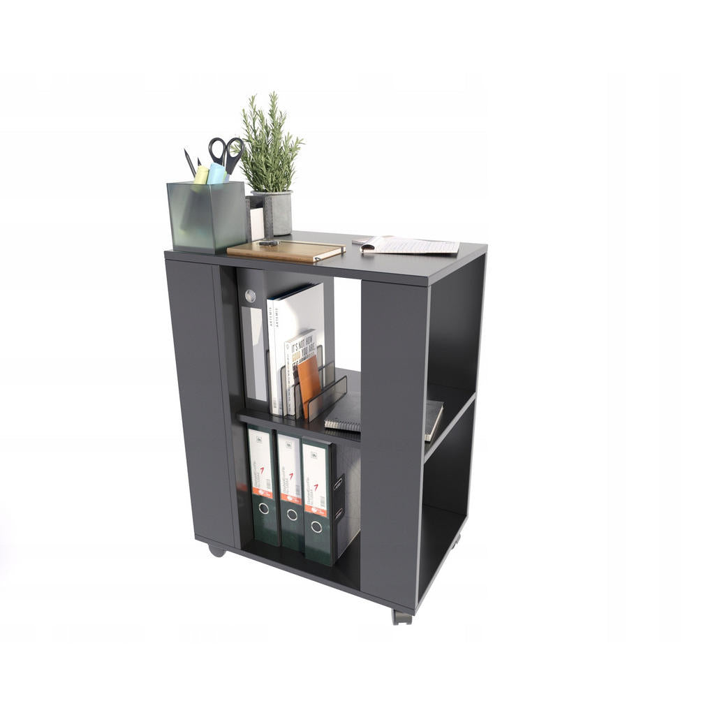 Matkam Möbel Beistelltisch, Schwarz, Holzwerkstoff, 60x