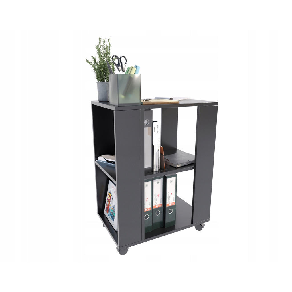 Matkam Möbel Beistelltisch, Schwarz, Holzwerkstoff, 60x
