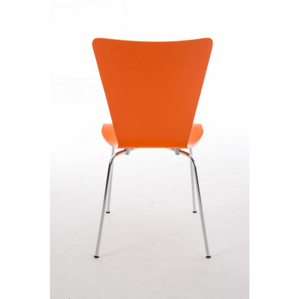 CLP Besucherstuhl, Orange, Metall, 43x84x50 cm, Arbeits