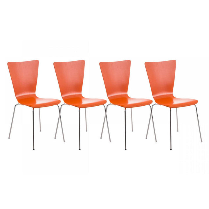 CLP Besucherstuhl, Orange, Metall, 43x84x50 cm, Arbeits