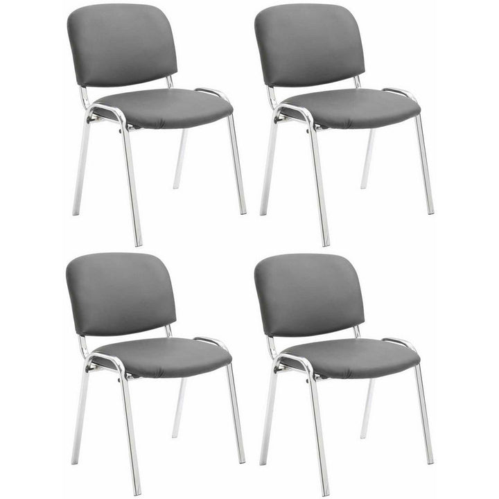 CLP Besucherstuhl, Grau, Metall, 54x79x48 cm, Arbeitszi