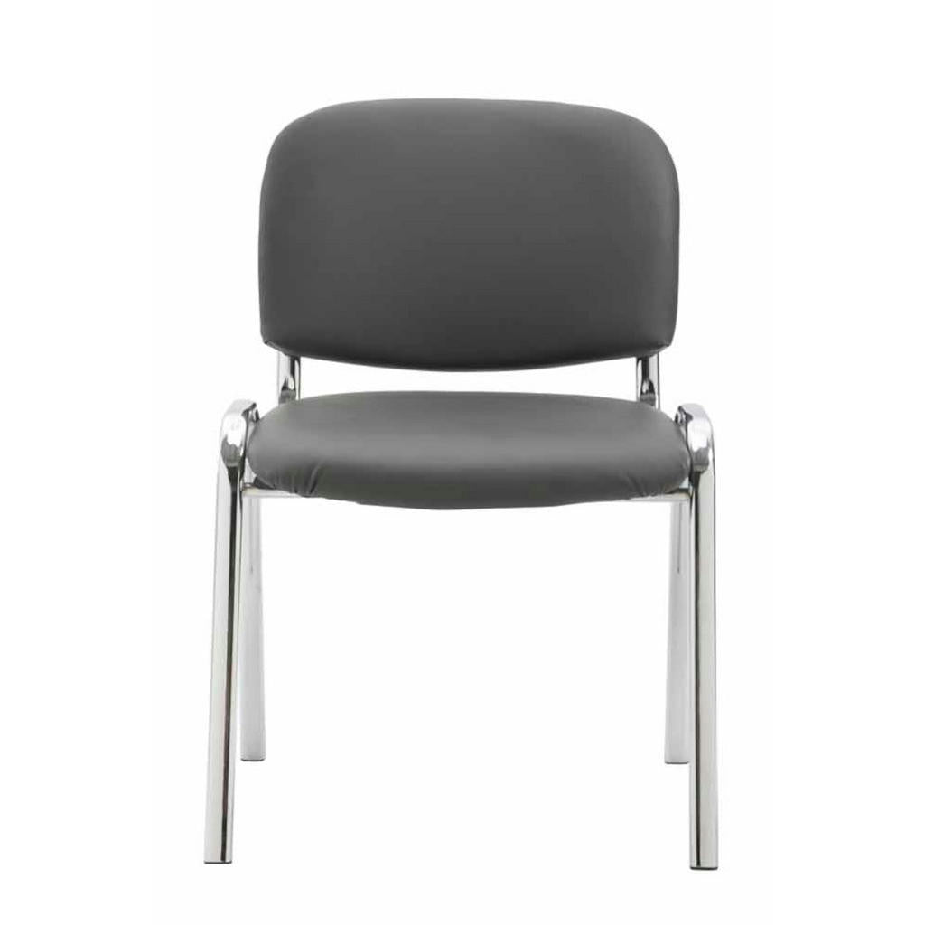CLP Besucherstuhl, Grau, Metall, 54x79x48 cm, Arbeitszi