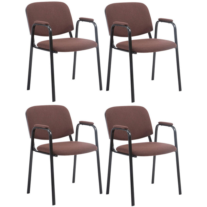 CLP Besucherstuhl, Braun, Metall, 53x79x55 cm, Arbeitsz