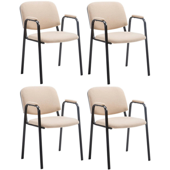 CLP Besucherstuhl, Creme, Metall, 53x79x55 cm, Arbeitsz