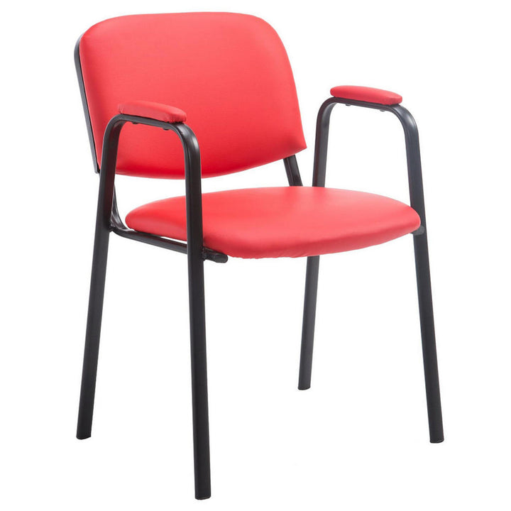 CLP Besucherstuhl, Rot, Metall, 53x79x55 cm, Arbeitszim