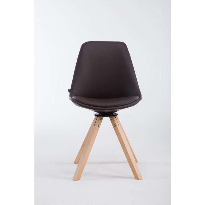 Deluke Besucherstuhl, Braun, Leder, 48x84x56 cm, Arbeit