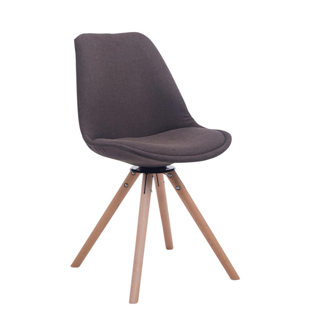Deluke Besucherstuhl, Dunkelgrau, Textil, 48x84x56 cm,