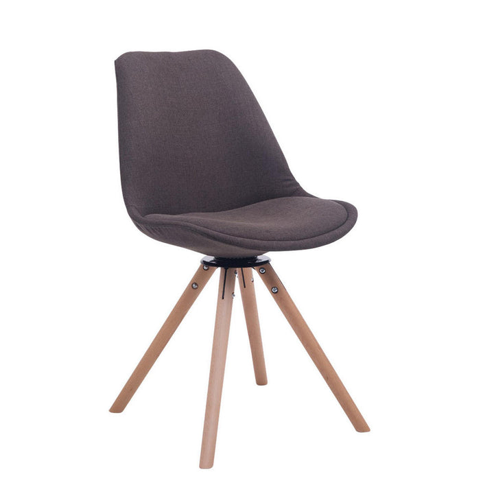 Deluke Besucherstuhl, Dunkelgrau, Textil, 48x84x56 cm,