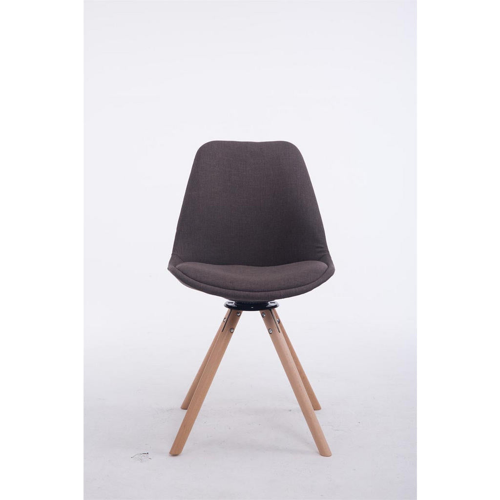 Deluke Besucherstuhl, Dunkelgrau, Textil, 48x84x56 cm,
