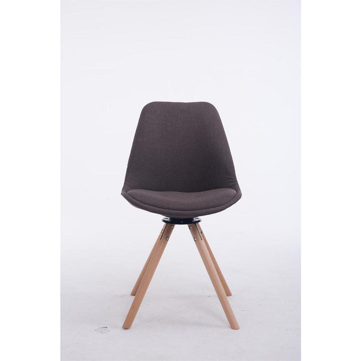 Deluke Besucherstuhl, Dunkelgrau, Textil, 48x84x56 cm,
