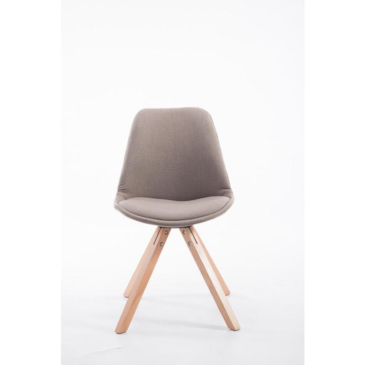 Deluke Besucherstuhl, Taupe, Textil, 48x84x56 cm, Arbei