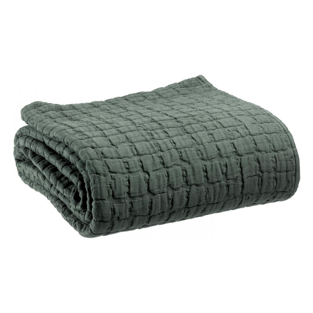 Vivaraise Bettüberwurf, Grün, Textil, 180x260 cm, Schla