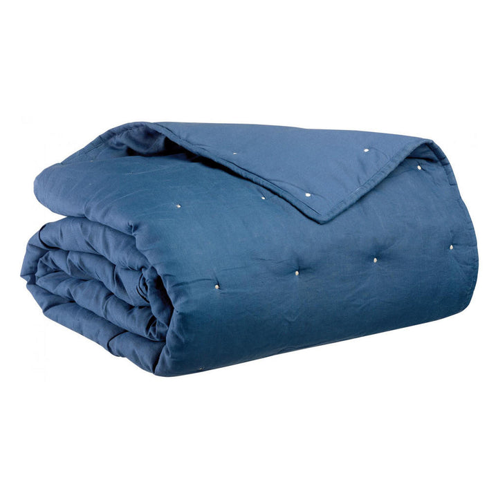 Vivaraise Bettüberwurf, Dunkelblau, Textil, 240x260 cm,