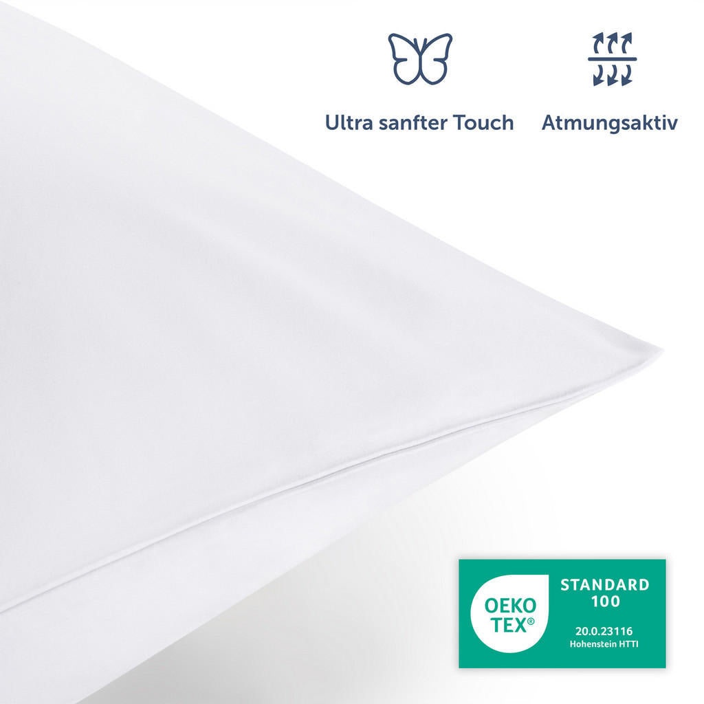 Blumtal Bettwäsche, Weiß, Textil, Rechteckig, 155x220 c