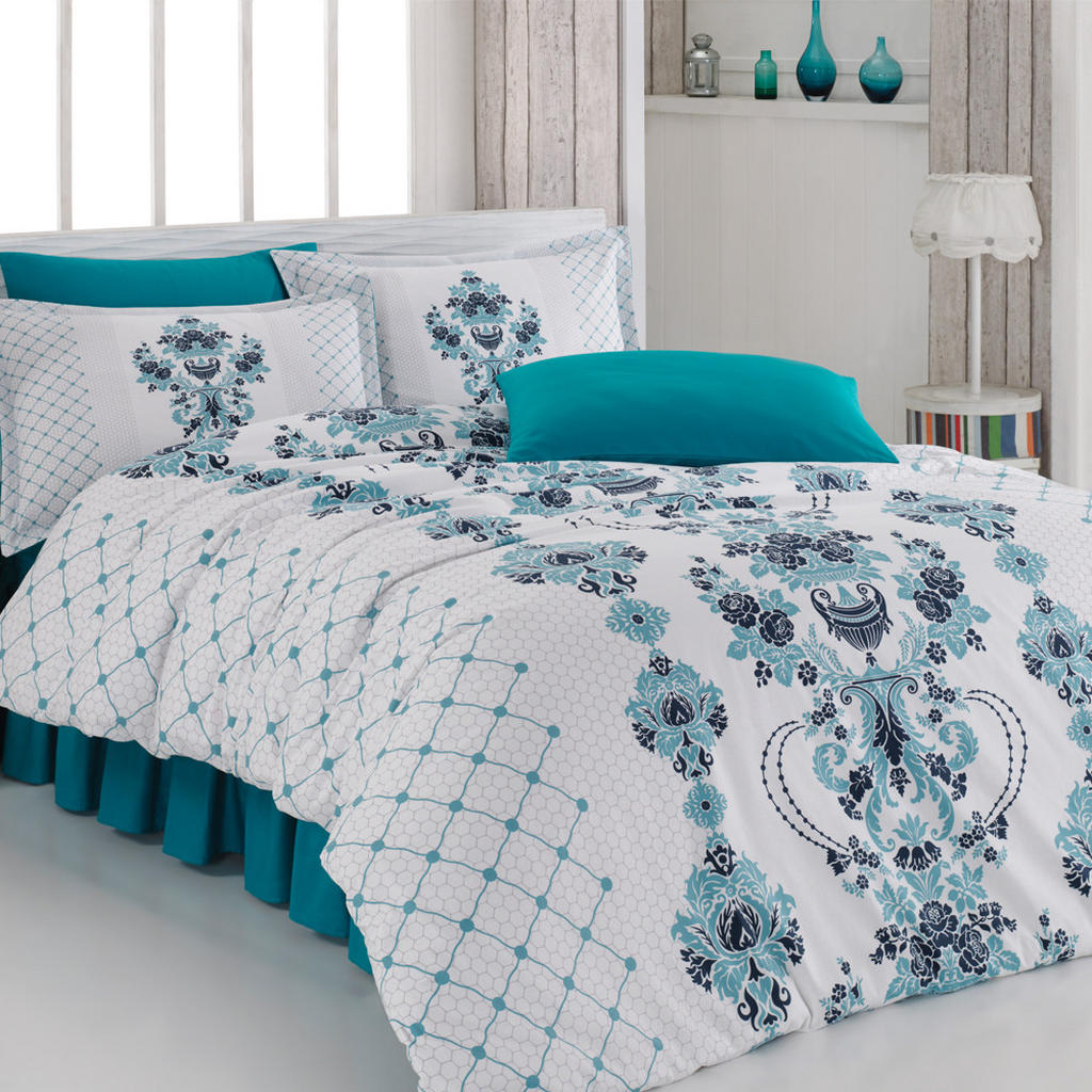 Rolfners Bettwäsche, Blau, Textil, 200x200 cm, Schlafte