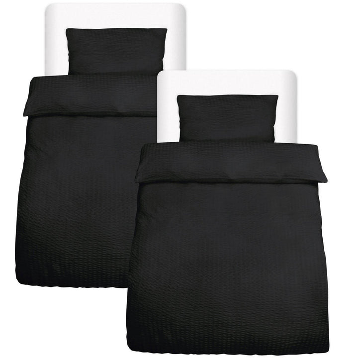 Beautissu Bettwäsche, Schwarz, Textil, Rechteckig, 40x